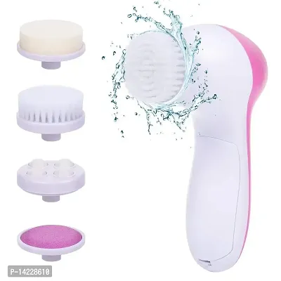 5 in 1 Face Facial Massage Machine Care  Cleansing Cleanser, facial massager machine for face, Facial Machine, Beauty Massager, facial massager (Multi Color)