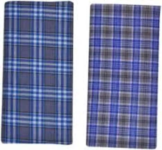 Mens Checkered Lungi (Multicolor, 2meters)