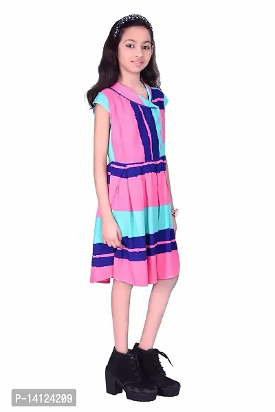 ShopperTree Multicoloured Rayon Dress-thumb4