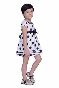 Black Polka Printed Dress-thumb2