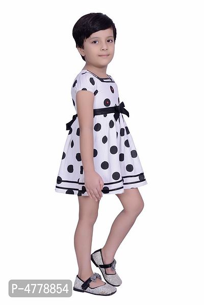 Black Polka Printed Dress-thumb3