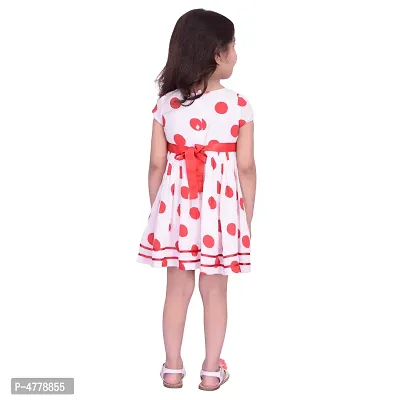 Red Polka Printed Dress-thumb4