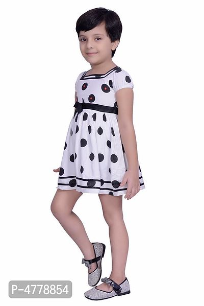 Black Polka Printed Dress-thumb2