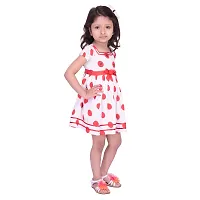 Red Polka Printed Dress-thumb1