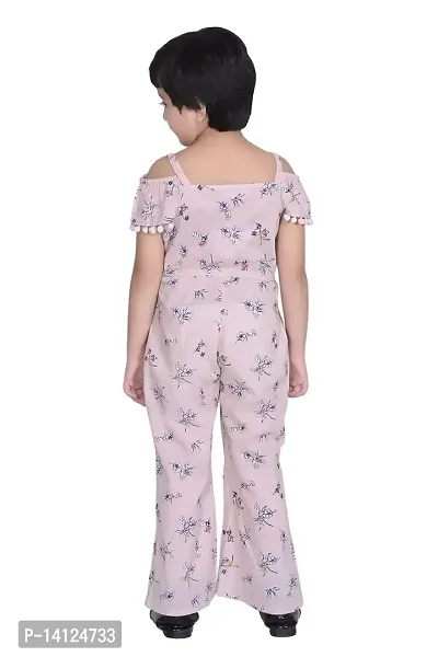 ShopperTree Peach Cotton Dobby Jumpsuit-thumb2