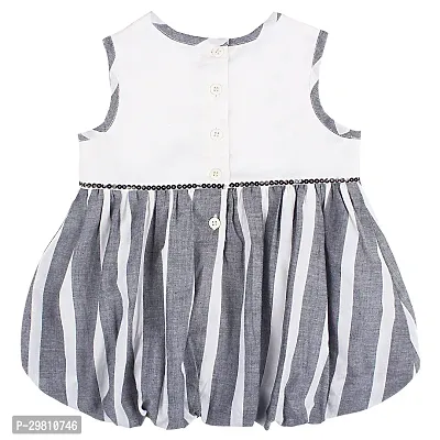 Trendy Cotton Striped Dress for Girls-thumb2