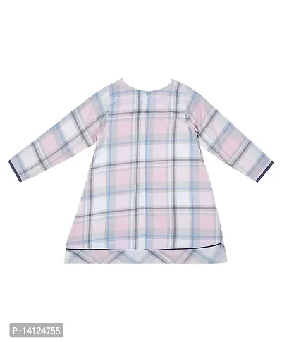 ShopperTree Checkered Multicolored Dress for Girl's-thumb2