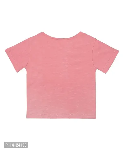 ShopperTree Solid Pink Clothing Set For Girl'S-thumb3