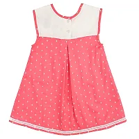 Trendy A-Line Cotton Pink Dress For Girl-thumb1