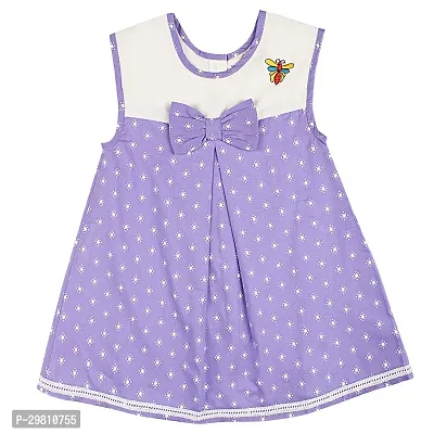 Trendy A-Line Cotton Dress For Girl