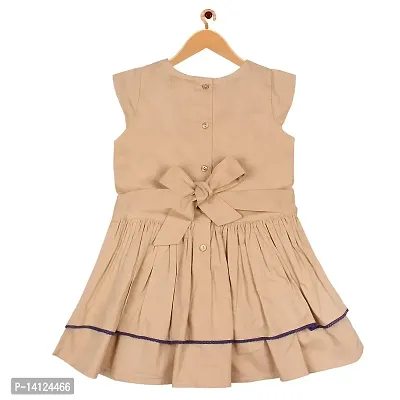 ShopperTree Brown Casual Dress for Girls's-thumb2