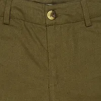 ShopperTree Cotton  Linen Khaki Colour Full Length Trouser for Boys-thumb2