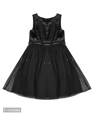 ShopperTree Black NET Dress for Girl's-thumb2