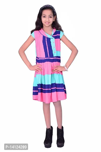 ShopperTree Multicoloured Rayon Dress-thumb0