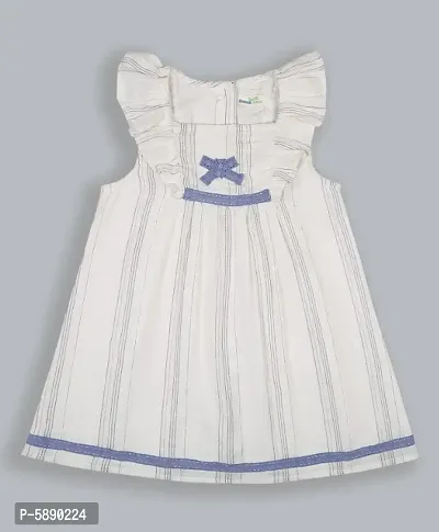 White lurex dress for girl's