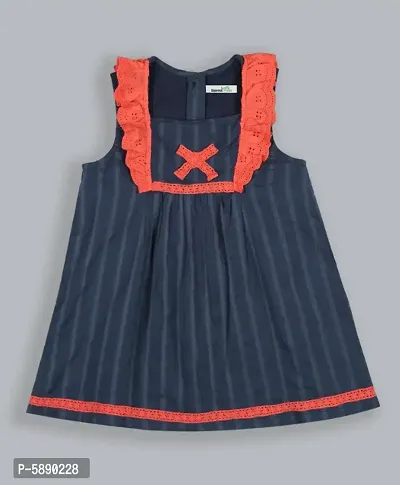 Navy lurex dress for girl's
