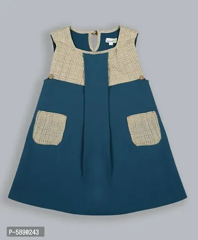 Teal color Dress for Girl's-thumb0