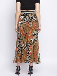 Multicolored reversible skirt for women's-thumb2