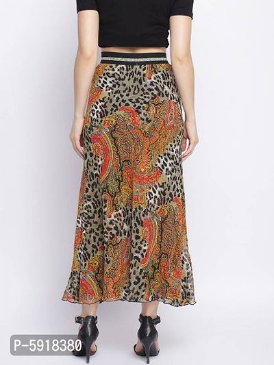 Multicolored reversible skirt for women's-thumb3