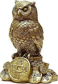 DEQUERA Feng Shui Owl for Money and Wisdom Showpiece - 10 cm-thumb1