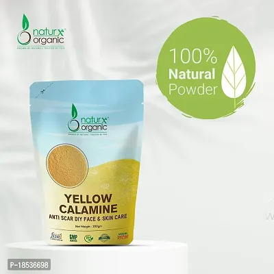 Naturx Organic Yellow Calamine (Scar Specialis) Ingridients Zinc Oxide, Fenugreek, Allium Cepa, Multani Mitti  Turmeric Powder, 200 Gram (7 oz)-thumb3