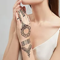 IVANA'S Premium Collection Large Heena Mehandi Tatto Stencil Set for Full Hand Arabian Design | Arabian Collection | Body Art | Heena Temporary Tatto for Girls  Women - (FD-16)-thumb4