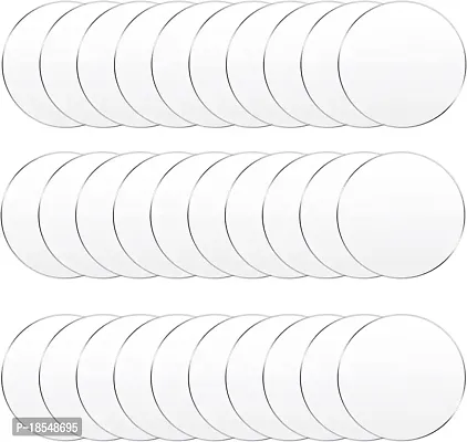 Spectro 60 Pieces 4 Inch Clear Acrylic Circles Blank Transparent Acrylic Disc Blank Round Circle Plastic Disc Acrylic Sheet for Wedding Vinyl Project Painting Craft Holiday Ornament (4 Inch/ 10 Cm)