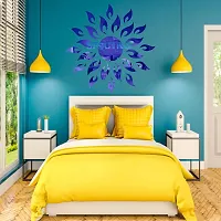 Spectro Sun (Large Size 2 Feet), Mirror Stickers for Wall, Acrylic Mirror Wall Decor Sticker, Wall Mirror Stickers, Wall Stickers for Hall Room, Bed Room, Kitchen. Color : Blue-thumb3