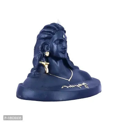 DEQUERA? gt; Adiyogi Shiva Statue for Car Dashboard, Pooja  Gift, Mahadev Murti Idol, Shankara for Home  Office Decor, Polyresin, Black-thumb2