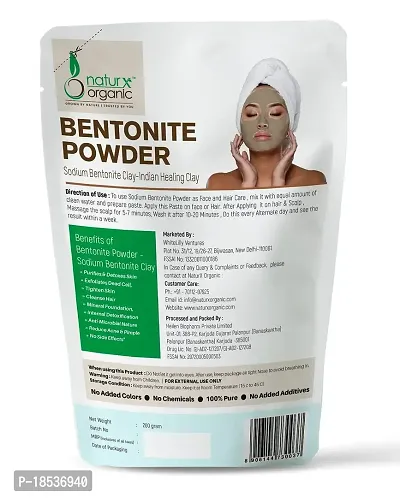 Naturx Organic Sodium Bentonite Powder Indian Healing Clay Skin Healthy  Glow, 200 Gram (7 oz)-thumb2