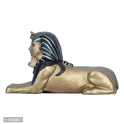 DEQUERA? gt; Sphinx Figurine Statue Colored Egyptian Style Sculpture Figurine Craft Furnishing for Home D?cor |Gift| Color - Texture Finish (Black  Gold)-thumb3