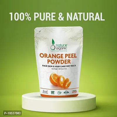 Naturx Organic Orange Peel Powder, 100% Pure Organic Orange Peel Powder For Face Skin Whitening, Face Skin  Hair Care Dry Packs 200 Gram (7 oz)-thumb3