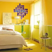 Spectro 20 Rectangle Mirror Stickers for Wall, Wall Mirror Stickers, Wall Stickers for Hall Room, Bed Room, Kitchen.-thumb3