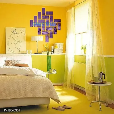 Spectro 20 Rectangle Mirror Stickers for Wall, Wall Mirror Stickers, Wall Stickers for Hall Room, Bed Room, Kitchen.-thumb4