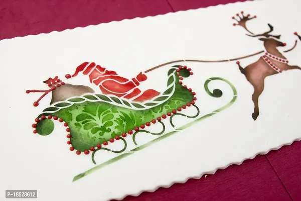 Santa's Sleigh and Reindeer by Designer Stencils-thumb3