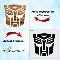 Kachi Pencil Trible Mask Art Craft Stencil for Art and Painting, Size 6 x 6 inch Reusable Stencil for Painting, Fabric, Glass, Wall Painting, and Craft Painting-thumb3