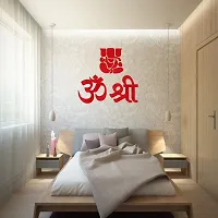 Spectro - Om Shree Ganesh Stickers Acrylic 3D Home Decoration Wall Stickers, Mirror Stickers for Wall Color : Red-thumb2