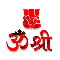 Spectro - Om Shree Ganesh Stickers Acrylic 3D Home Decoration Wall Stickers, Mirror Stickers for Wall Color : Red-thumb4