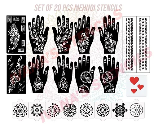 New Desgin Temporary Tattoo Stencils for Women Girl Hand Art Painting –  DidiDiker