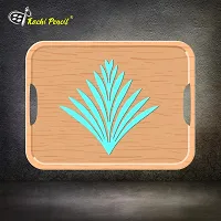 Kachi Pencil Grass Pattern Craft Stencil for Art and Painting, Size 6 x 6 inch Reusable Stencil for Painting, Fabric, Glass, Wall Painting, and Craft Painting-thumb2