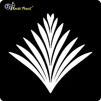 Kachi Pencil Grass Pattern Craft Stencil for Art and Painting, Size 6 x 6 inch Reusable Stencil for Painting, Fabric, Glass, Wall Painting, and Craft Painting-thumb1