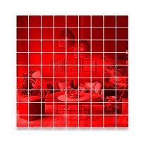 Spectro Big Square 50 (Each Piece Size 10 cm), Mirror Stickers for Wall, 3D Acrylic Mirror Wall Stickers for Home  Office, Bedroom, Living Room, Wall, Ceiling, Color : Red-thumb4