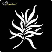 Kachi Pencil Leaf Art and Craft Stencils for Painting, Size 6 x 6 inch Reusable Stencil for Painting, Fabric, Glass, Wall Painting, and Craft Painting-thumb1
