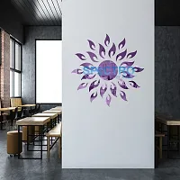 Spectro Sun (Large Size 2 Feet), Mirror Stickers for Wall, Acrylic Mirror Wall Decor Sticker, Wall Mirror Stickers, Wall Stickers for Hall Room, Bed Room, Kitchen. Color : Purple-thumb1