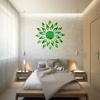 Spectro Sun (Large Size 2 Feet), Mirror Stickers for Wall, Acrylic Mirror Wall Decor Sticker, Wall Mirror Stickers, Wall Stickers for Hall Room, Bed Room, Kitchen. Color : Green-thumb2