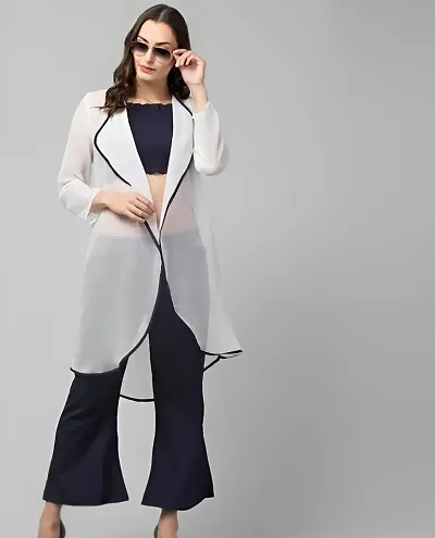 Crepe Solid Co-ordinated Set For Women