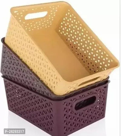 Storage Box For All Use Storage Basket For Multipurpose Use Set Of 3-thumb0