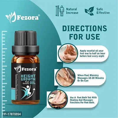 Fezora Natural Organic Plant Extract Promote Bone Growth Effective Foot Height Increasing Growth Massage Essential Oil Pack Of 1 ( 30ml )-thumb3