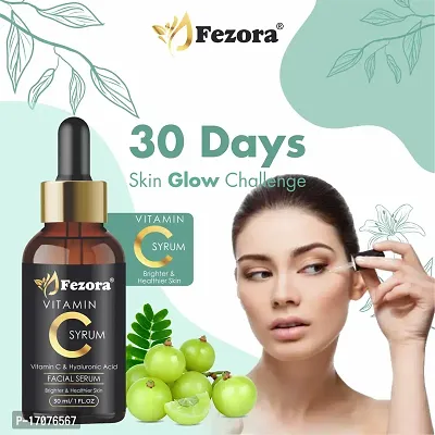 Fezora Professional Vitamin C Face Serum - Skin Brightening Serum , Anti-Aging, Skin Repair, Supercharged Face Serum, Dark Circle, Fine Line  Sun Damage Corrector Face Serum ( Pack Of 1 )-thumb0