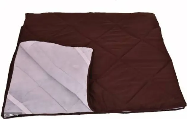 DHANYA FURNISHINGS Elastic Strap King Size Mattress Cover  (Colour : Brown,72*78 Inches)-thumb0
